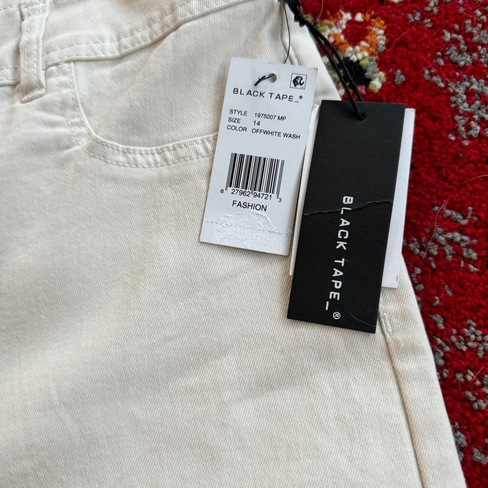 Black Tape_ Brand Pants/Jeans • Cream • Size 14 - Picture 3 of 3